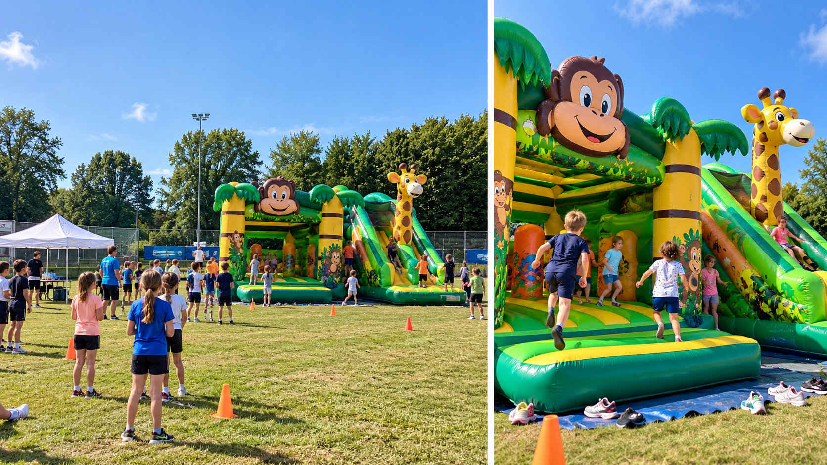Springkussen huren voor schoolreisje of sportdag 